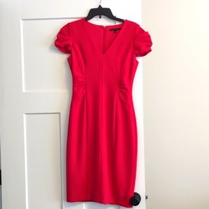 Alex Marie V-Neck Fuschia Dress